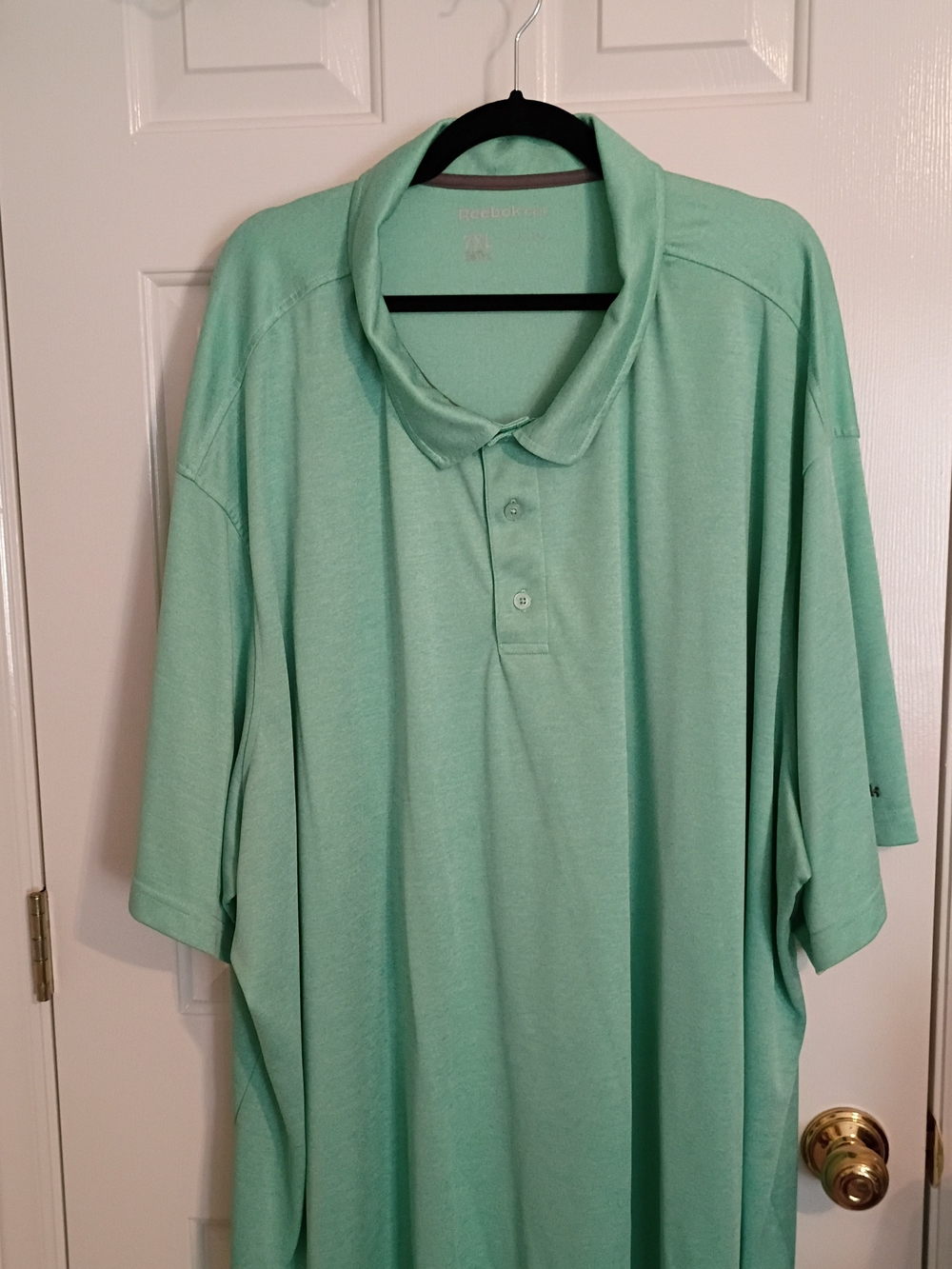 Men's Reebok Golf Mint Green Polo Shirt Size 7 XL